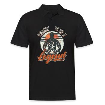 L’entraînement au Jiu Jitsu pour devenir une légende - Polo Homme - noir - Devant - Kai (181cm)