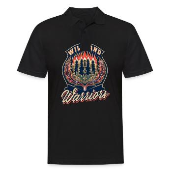 Wildland Firefighter Wildland Warriors - Männer Poloshirt - Schwarz - Vorne - Kai (181cm)