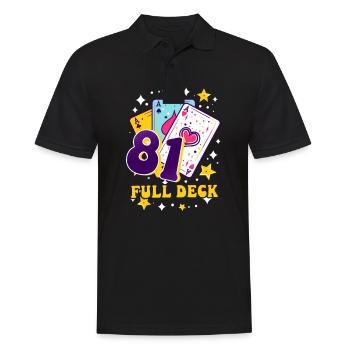 81e anniversaire 81 : Pont complet - Polo Homme - noir - Devant - Kai (181cm)