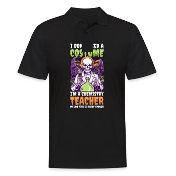 Halloween Chemistry Teacher Don't Need Costume Sca - Men's Polo Shirt - black - Front - Kai (181cm)