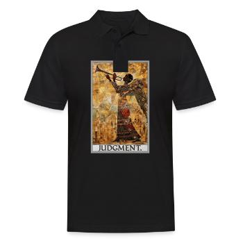 Tarotkarten Tarotkarte 20 Judgment Gericht - Männer Poloshirt - Schwarz - Vorne - Kai (181cm)