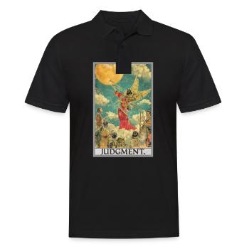 Tarotkarten Tarotkarte 20 Judgment Gericht - Männer Poloshirt - Schwarz - Vorne - Kai (181cm)