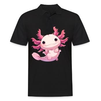 Axolotl - Men's Polo Shirt - black - Front - Kai (181cm)