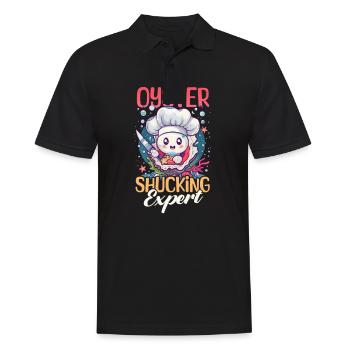 Oyster Oyster Shucking Expert - Men's Polo Shirt - black - Front - Kai (181cm)