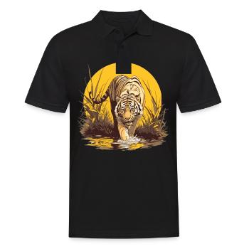 Tigre - Polo Homme - noir - Devant - Kai (181cm)