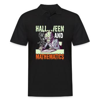 Halloween Mathe Lehrer Halloween Und Mathematik - Männer Poloshirt - Schwarz - Vorne - Kai (181cm)