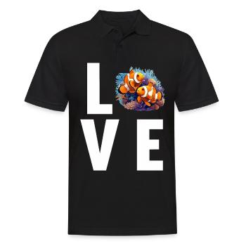 Clownfish Clownfische Clownfisch - Männer Poloshirt - Schwarz - Vorne - Kai (181cm)