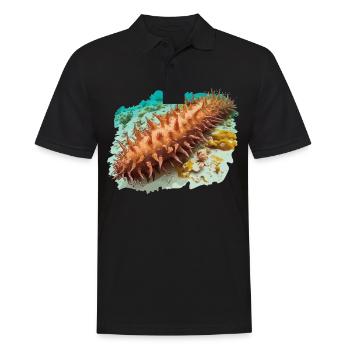 Sea Cucumber Seegurken Seegurke - Männer Poloshirt - Schwarz - Vorne - Kai (181cm)