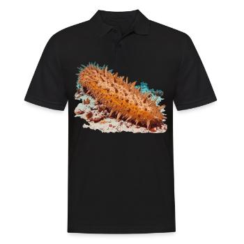 Sea Cucumber Seegurken Seegurke - Männer Poloshirt - Schwarz - Vorne - Kai (181cm)