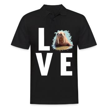 Walrus Walrosse Walross - Männer Poloshirt - Schwarz - Vorne - Kai (181cm)