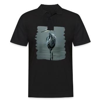 Héron Reiher - Polo Homme - noir - Devant - Kai (181cm)