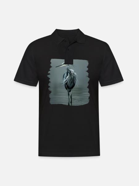 Heron Reiher - Men's Polo Shirt - black