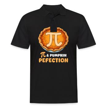 Pumpkin Pie Pi And Pumpkin Perfection - Men's Polo Shirt - black - Front - Kai (181cm)