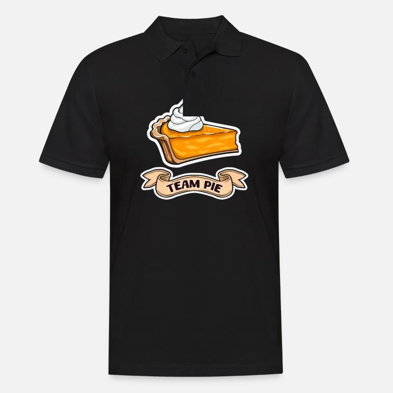 Pumpkin Pie Team Pie - Men's Polo Shirt - black