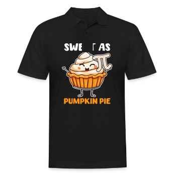 Pumpkin Pie Sweet As Pumpkin Pi - Men's Polo Shirt - black - Front - Kai (181cm)