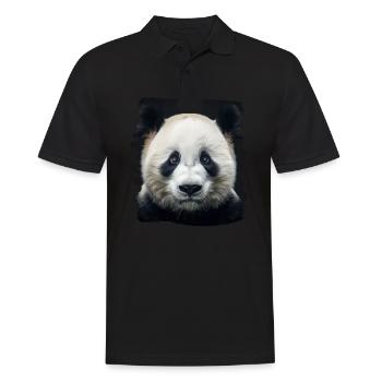 Panda géant Pandas Große Pandas Großer Panda - Polo Homme - noir - Devant - Kai (181cm)