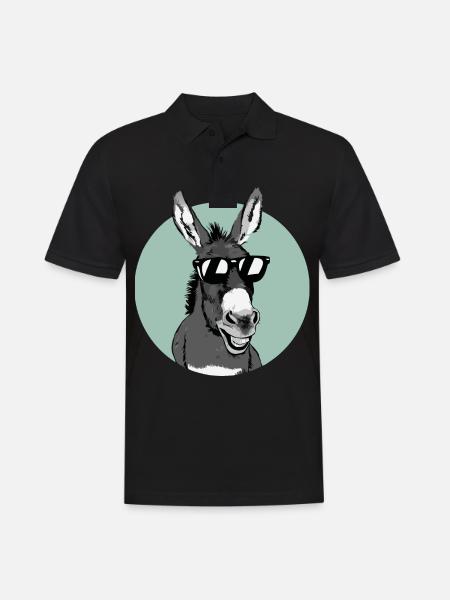 Donkey Donkey Mule Muli - Men's Polo Shirt - black