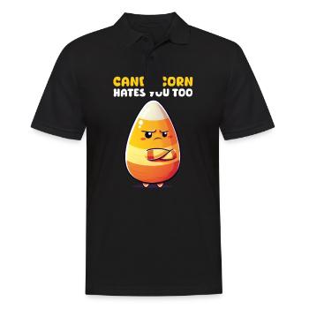 Bonbons au maïs Les bonbons au maïs vous détestent aussi - Polo Homme - noir - Devant - Kai (181cm)