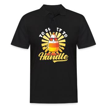 Candy Corn Zu Süß Zum Anfassen - Männer Poloshirt - Schwarz - Vorne - Kai (181cm)