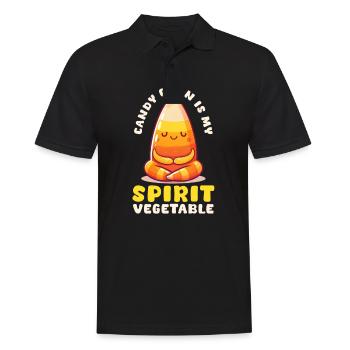 Candy Corn Candy Corn ist mein Spirit-Gemüse - Männer Poloshirt - Schwarz - Vorne - Kai (181cm)