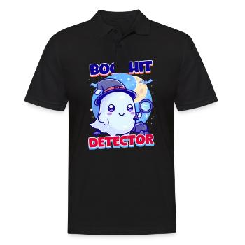 Booshit Booshit Detektor - Männer Poloshirt - Schwarz - Vorne - Kai (181cm)