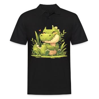 Alligatoren Alligator - Polo Homme - noir - Devant - Kai (181cm)