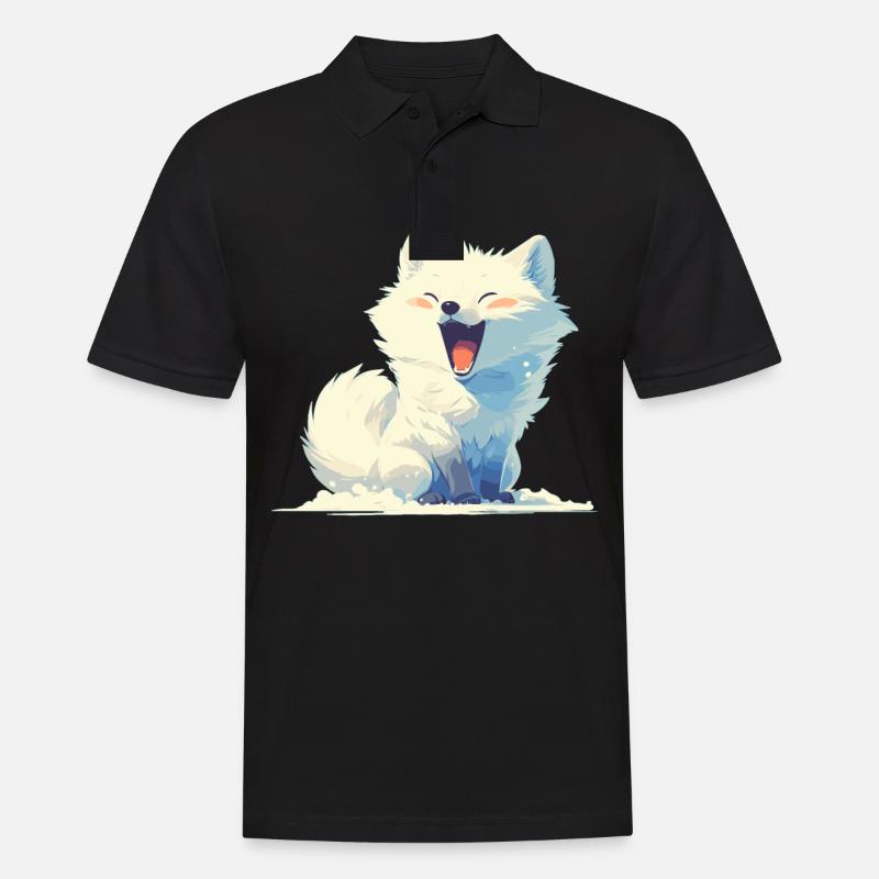 Arctic Fox Polarfüchse Polarfuchs - Men's Polo Shirt - black