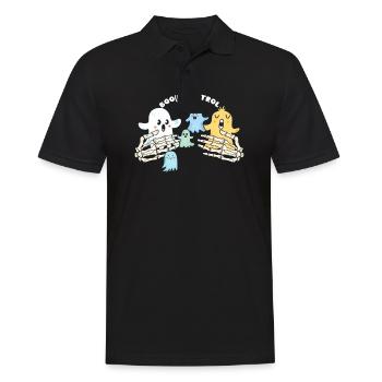 Halloween Boob Boo(b)s Patrouille - Männer Poloshirt - Schwarz - Vorne - Kai (181cm)
