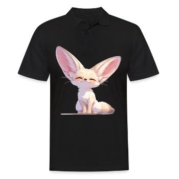 Fennec Fox Fennek Füchse Fennek Fuchs - Männer Poloshirt - Schwarz - Vorne - Kai (181cm)