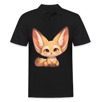 Fennec Fox Fennek Füchse Fennek Fuchs - Männer Poloshirt - Schwarz - Vorne - Kai (181cm)