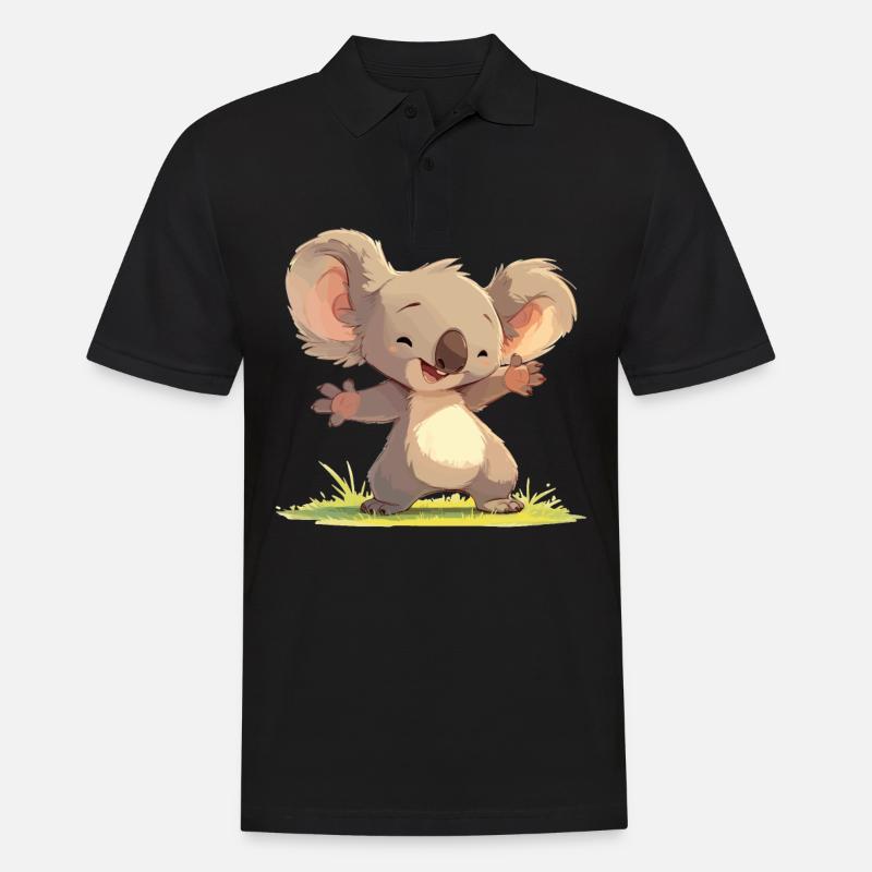 Koalas Koala - Polo Homme - noir