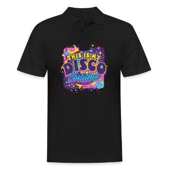 C’est mon costume des années 70 - Polo Homme - noir - Devant - Kai (181cm)