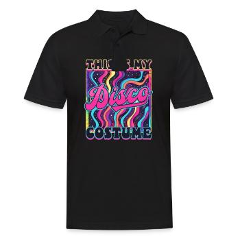 C’est mon costume des années 70 - Polo Homme - noir - Devant - Kai (181cm)