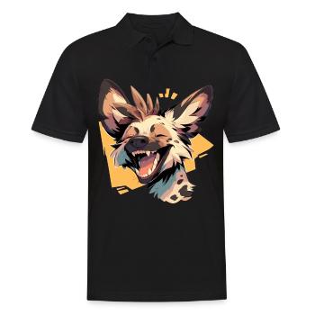 Wild Dog Wildhunde Wildhund - Männer Poloshirt - Schwarz - Vorne - Kai (181cm)