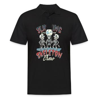 Halloween Ice Hockey Slashing With The Skeleton Cr - Men's Polo Shirt - black - Front - Kai (181cm)
