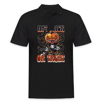 Halloween Ice Hockey Hat Trick Or Treat! - Men's Polo Shirt - black - Front - Kai (181cm)