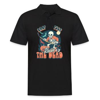Halloween Ice Hockey Drop The Puck, Raise The Dead - Men's Polo Shirt - black - Front - Kai (181cm)