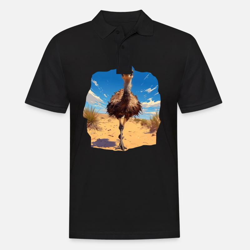 Emus Emu - Polo Homme - noir