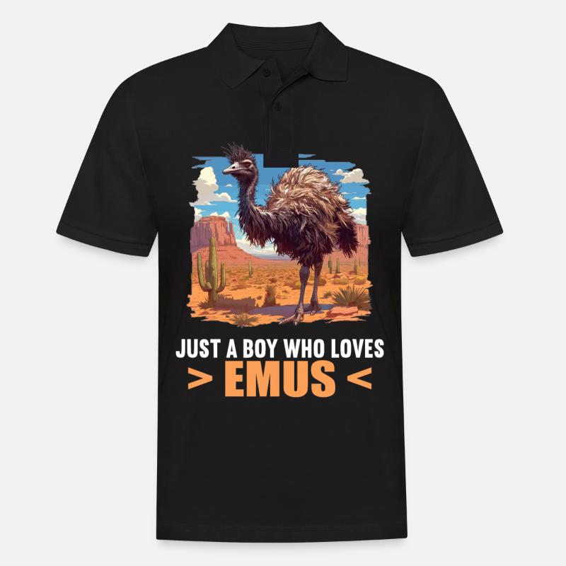 Emus Emu - Polo Homme - noir