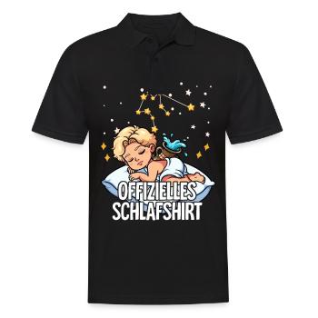 Chemise de nuit officielle Zodiac Aquarius - Polo Homme - noir - Devant - Kai (181cm)