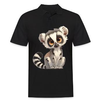 Lémuren Lémuriens Lémurien - Polo Homme - noir - Devant - Kai (181cm)