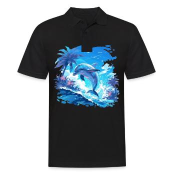 Dauphin Dauphins Dauphin - Polo Homme - noir - Devant - Kai (181cm)