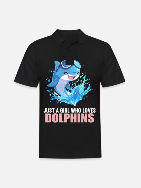 Dolphin Dolphins Dolphin - Men's Polo Shirt - black