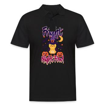 Halloween Huhn Schrecken Nachthuhn - Männer Poloshirt - Schwarz - Vorne - Kai (181cm)