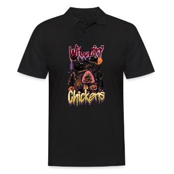 Poulet d’Halloween Poulets sorciers - Polo Homme - noir - Devant - Kai (181cm)