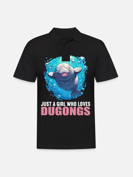 Manatee Dugongs Dugong - Men's Polo Shirt - black
