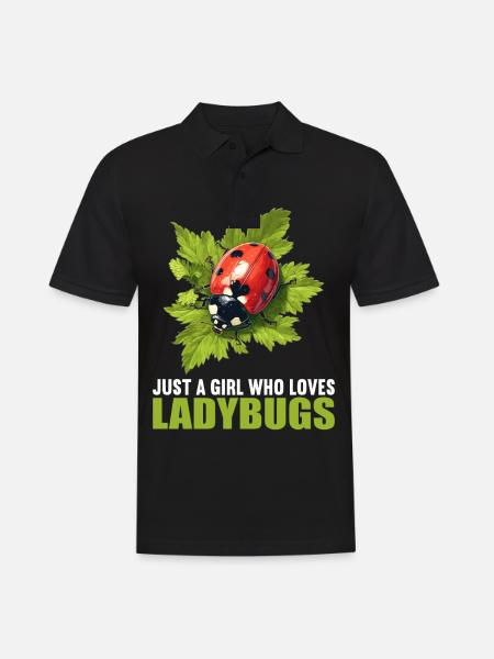 Ladybug Marienkäfer - Men's Polo Shirt - black