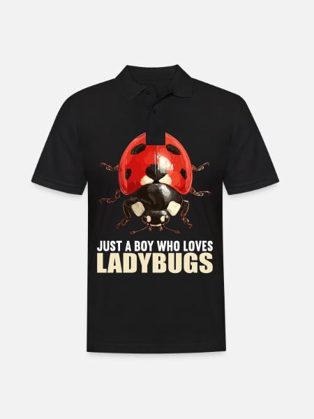 Ladybug Marienkäfer - Men's Polo Shirt - black