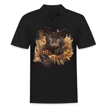 Panthers Panther - Männer Poloshirt - Schwarz - Vorne - Kai (181cm)