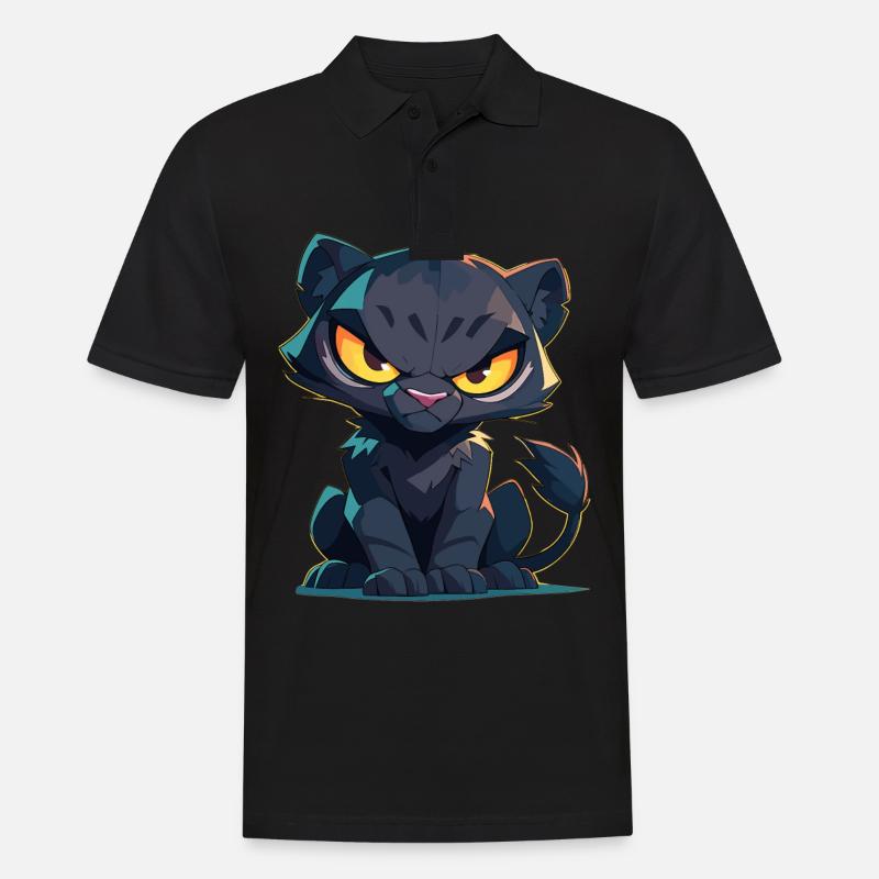 Panthers Panther - Männer Poloshirt - Schwarz
